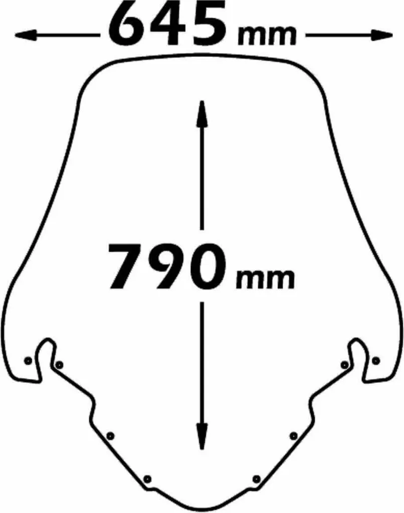 Pare-brise Isotta 790x645mm Yamaha T-Max : stoppez les turbulences