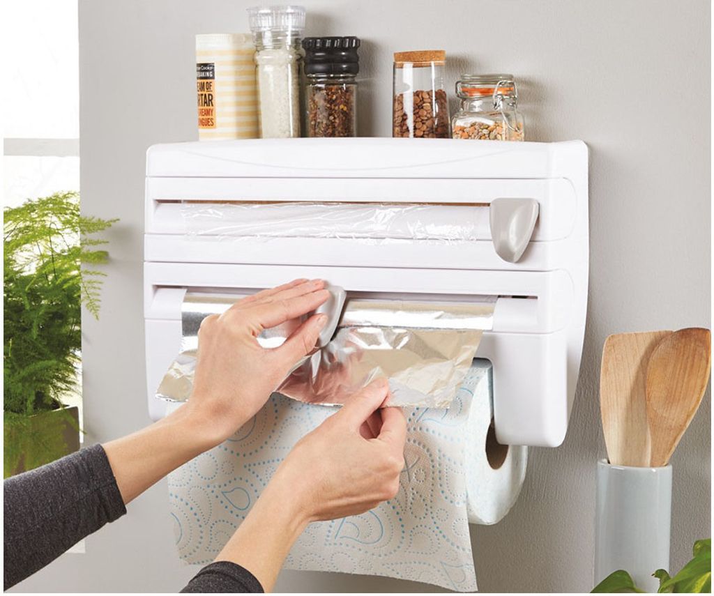podajnik do folii i papieru organizer kuchenny 4w1 Zdjęcie produktu 
