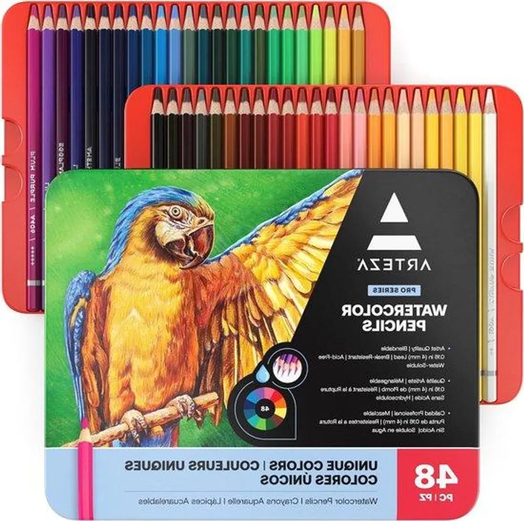 Crayons aquarellables pour coloriage adulte et initiation artistique