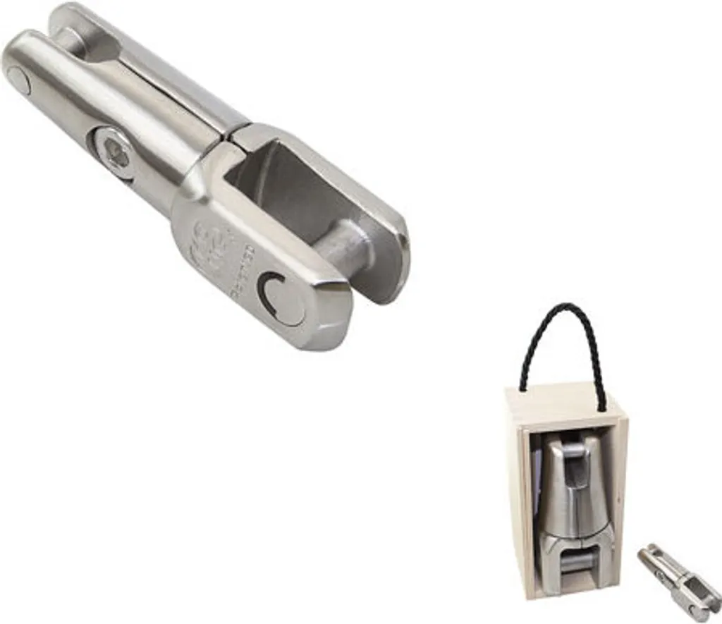 Connecteur d'ancrage rotatif en acier inox pour chaînes de 6-8 mm