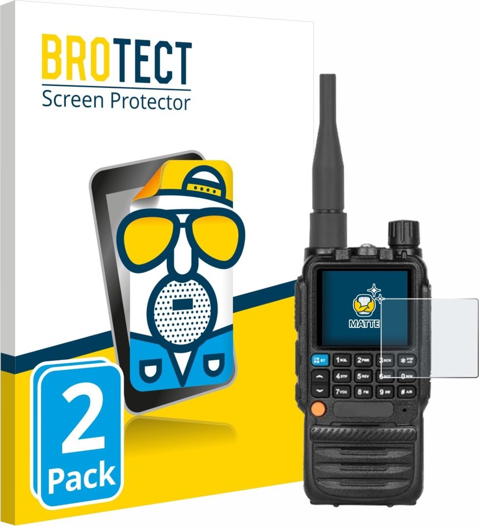 2x BROTECT Schutzfolie für Tidradio TD-H3 Displayschutz Displayschutzfolie Folie Matt Entspiegelungsfolie