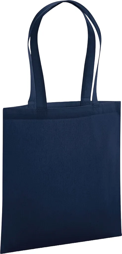 Shopper Cotone Westford Mill BC5484 Blu Navy Taglia Unica 10L