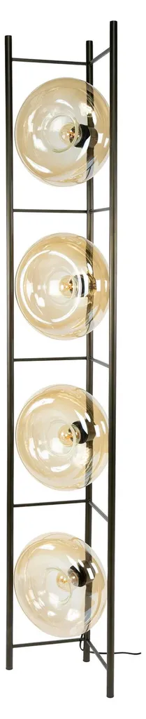 Lampadaire de salon or et bronze pour un coin lecture chaleureux et cosy