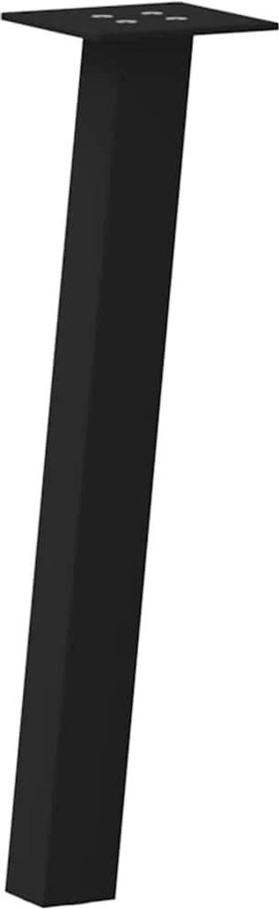 vidaXL Couchtischbeine 4 Stk. Schwarz 30 cm Stahl