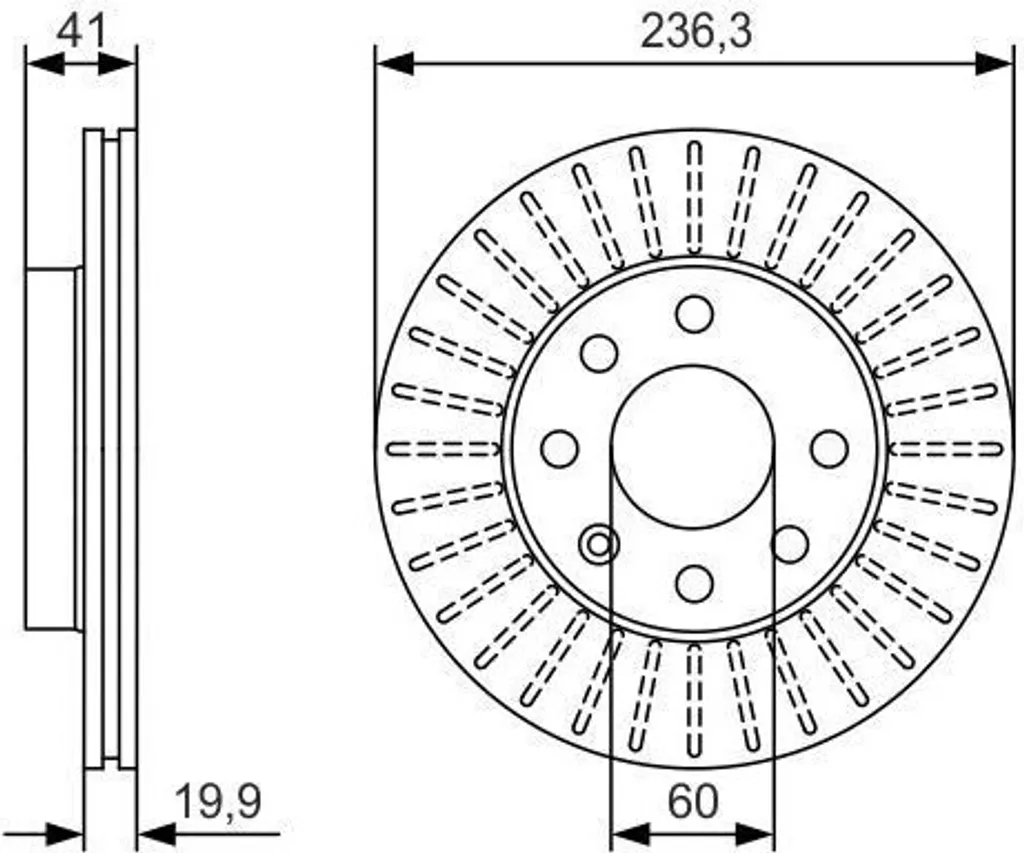 Disque de frein de remplacement pour entretien Chevrolet Aveo T255