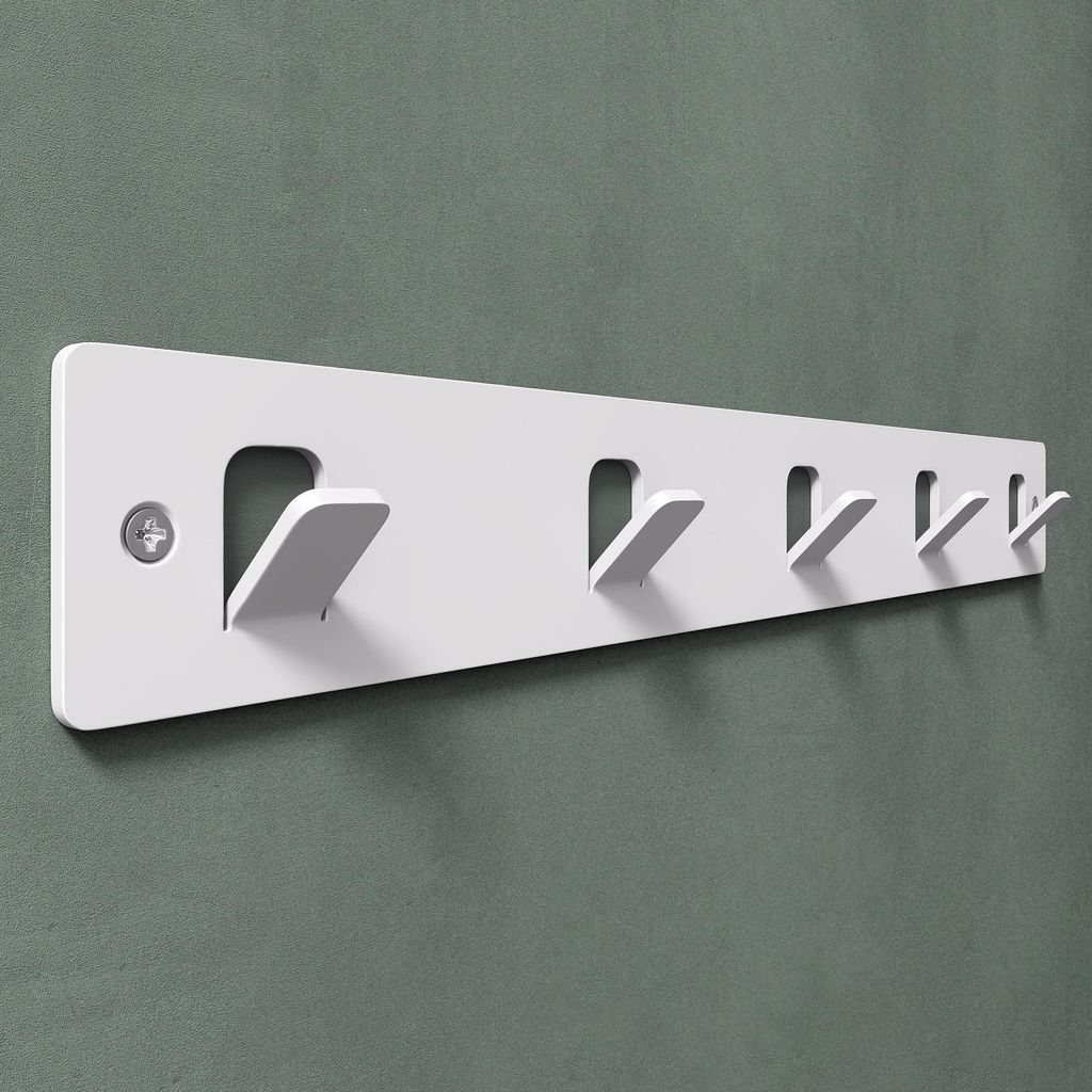 doporro Garderobenleiste mit 5 Haken, Wandgarderobe mit Produktbild 
