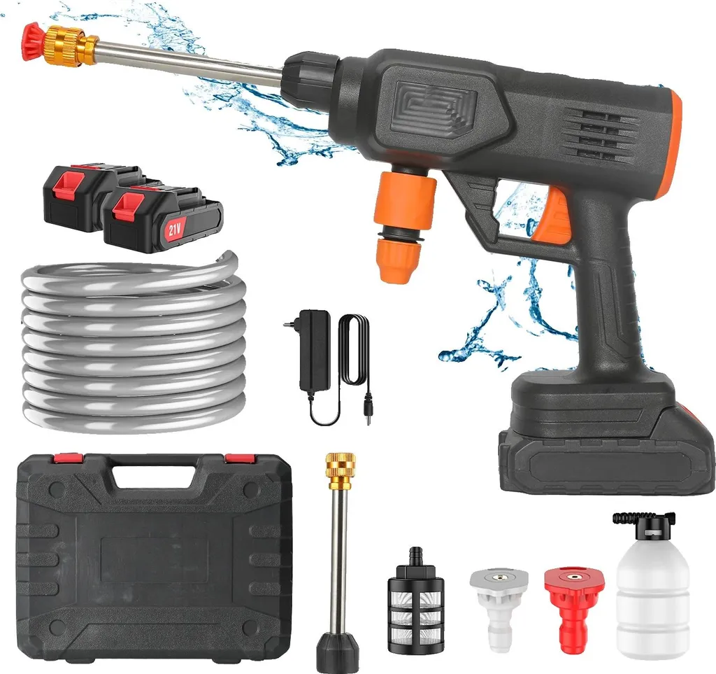 Nettoyeur haute pression sans fil : fini les câbles avec 2 batteries