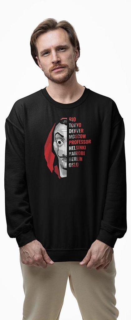 D&B Design Uni Pullover SWMO00001 Hobbits Schwarz-Größe 3XL