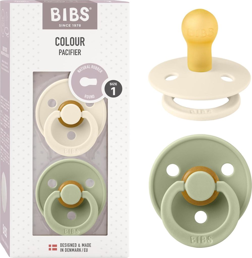 Bibs Colour, Klasyczny smoczek dziecięcy, Okrągły, Lateks Zdjęcie produktu 