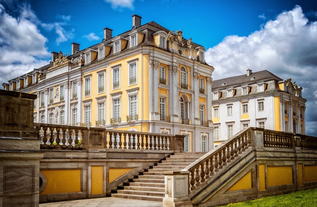 hansepuzzle 61485 - Schloss Puzzle, 500 Teile, Gebäude, 46,0 x 30,0cm mit hochwertiger Aufbewahrung, Kartonbox und wiederverschließbarem Beutel