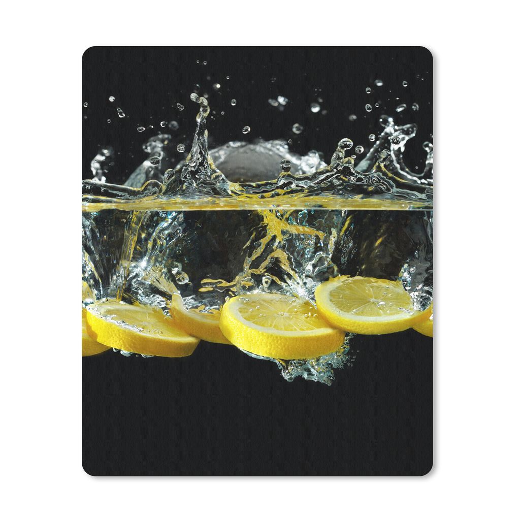 MuchoWow® Mauspad Mousepad Zitrone - Frucht - Gelb - Produktbild 