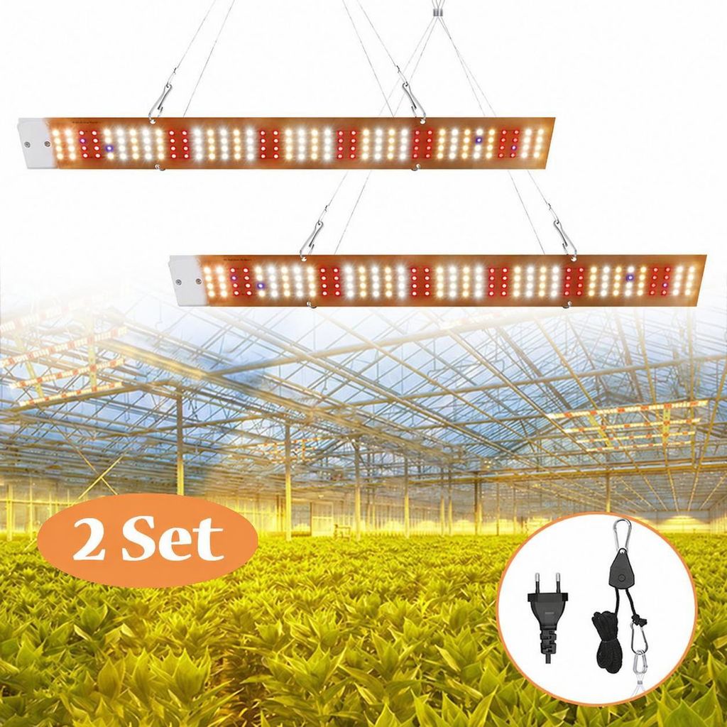 2 Stück 156LEDs 40W Pflanzenlampe LED Vollspektrum Grow Produktbild 
