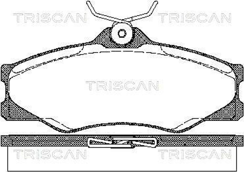 TRISCAN Bremsbeläge Bremsklötze 8110 29845