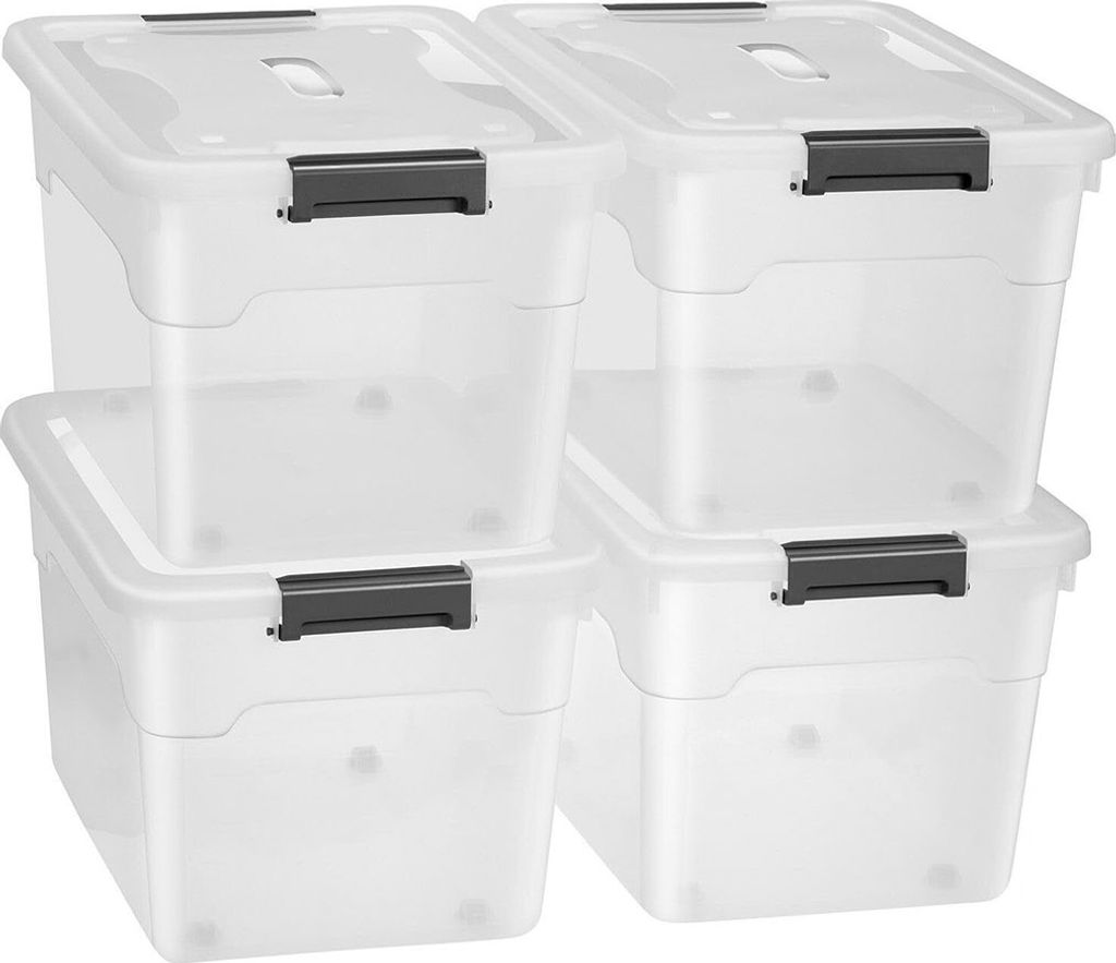 Úložné boxy s víkem 300391, plastové boxy pro přehledné Obrázek produktu 