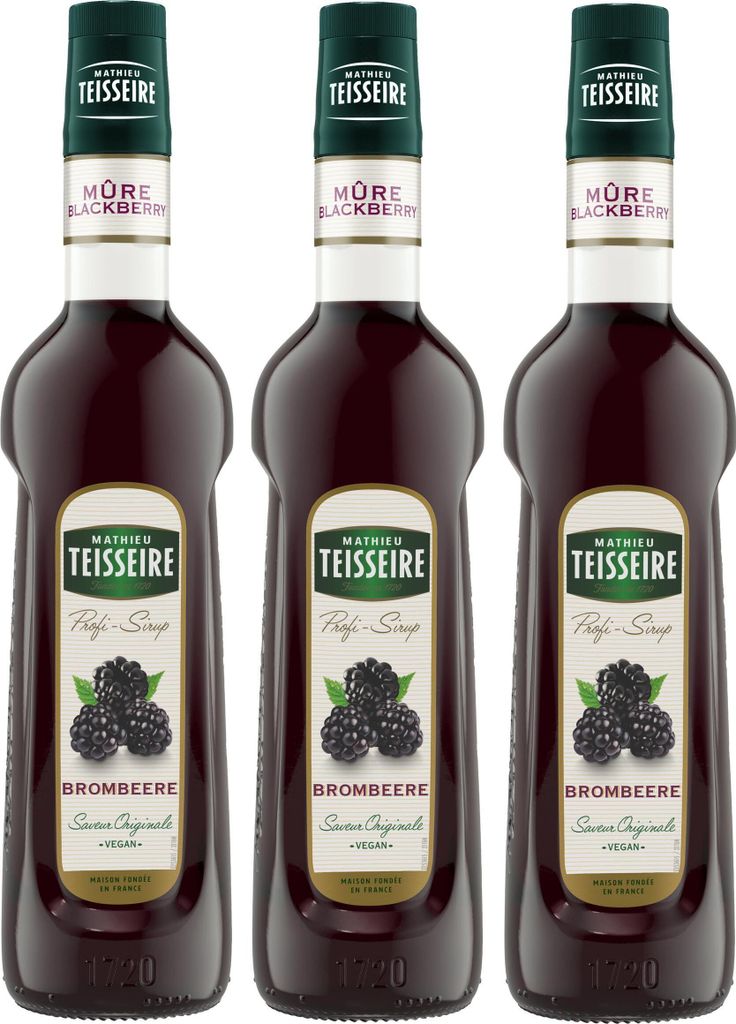 Mathieu Teisseire Getränke-Sirup Brombeere 0,7L (3er Pack)