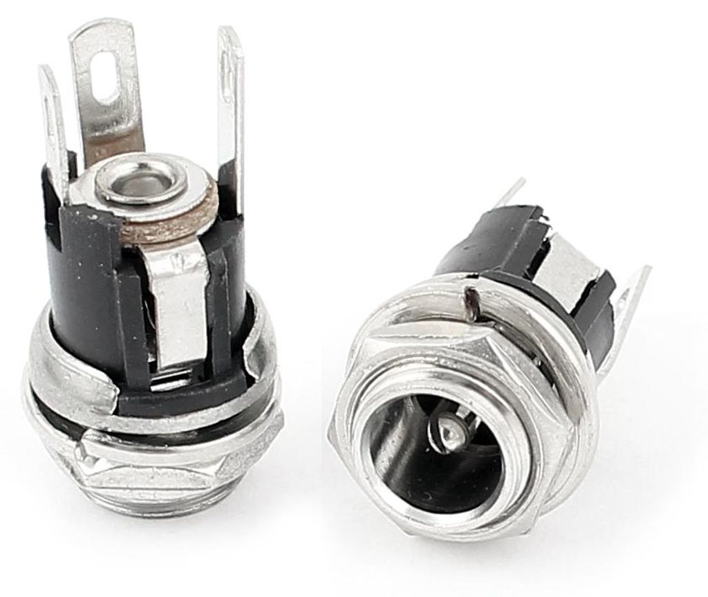 7 Stk. 5.5x2.1mm DC Netzteil Einbaubuchse Stecker Klinkenbuchse Anschluss de