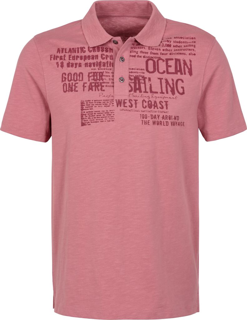 JOHN DEVIN Poloshirt rosenholz Größe M