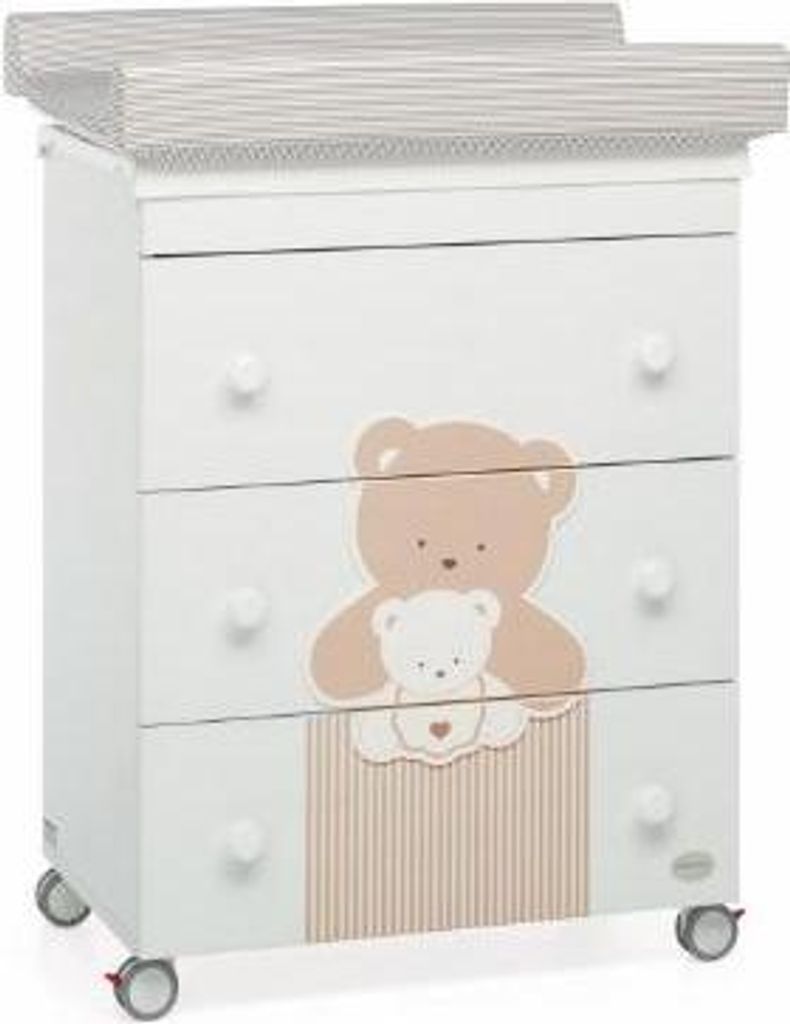 Foppapedretti Sweetfamily Wickeltisch Holz Weiß