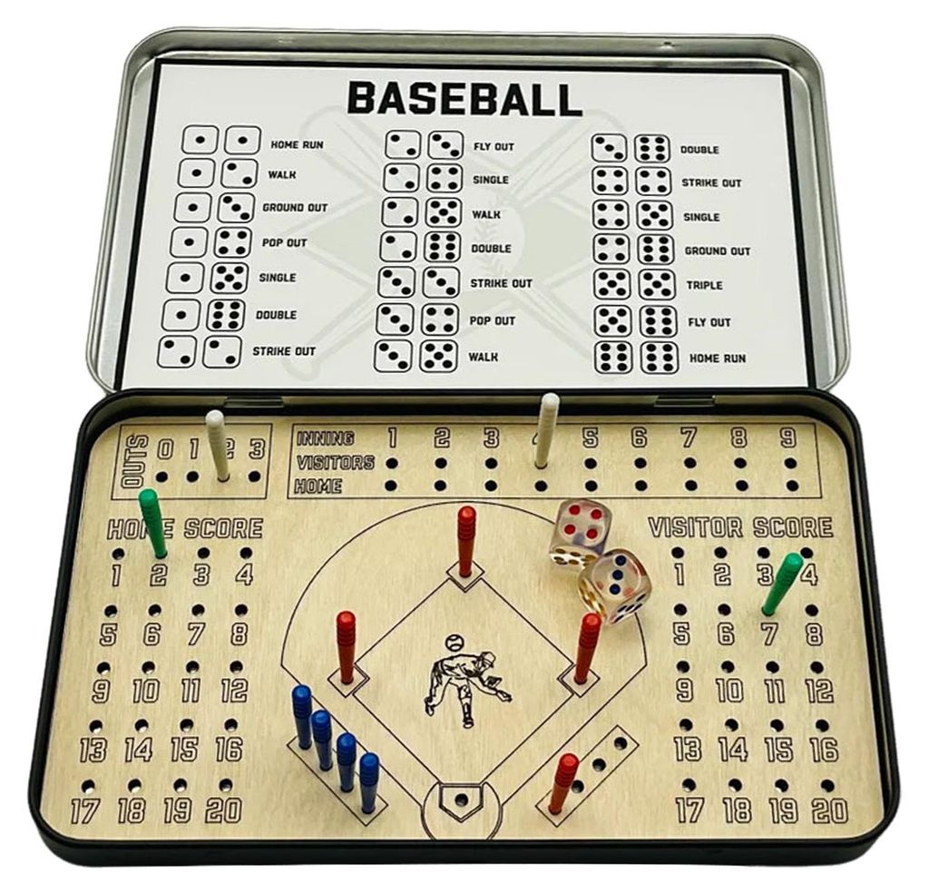 1 Set Reisebrettspiel Baseball Fußball Holzbrettspielzeug 2 Spieler Kinder Erwachsene Interaktives Schreibtischspielzeug Kinder Familienabend Part...