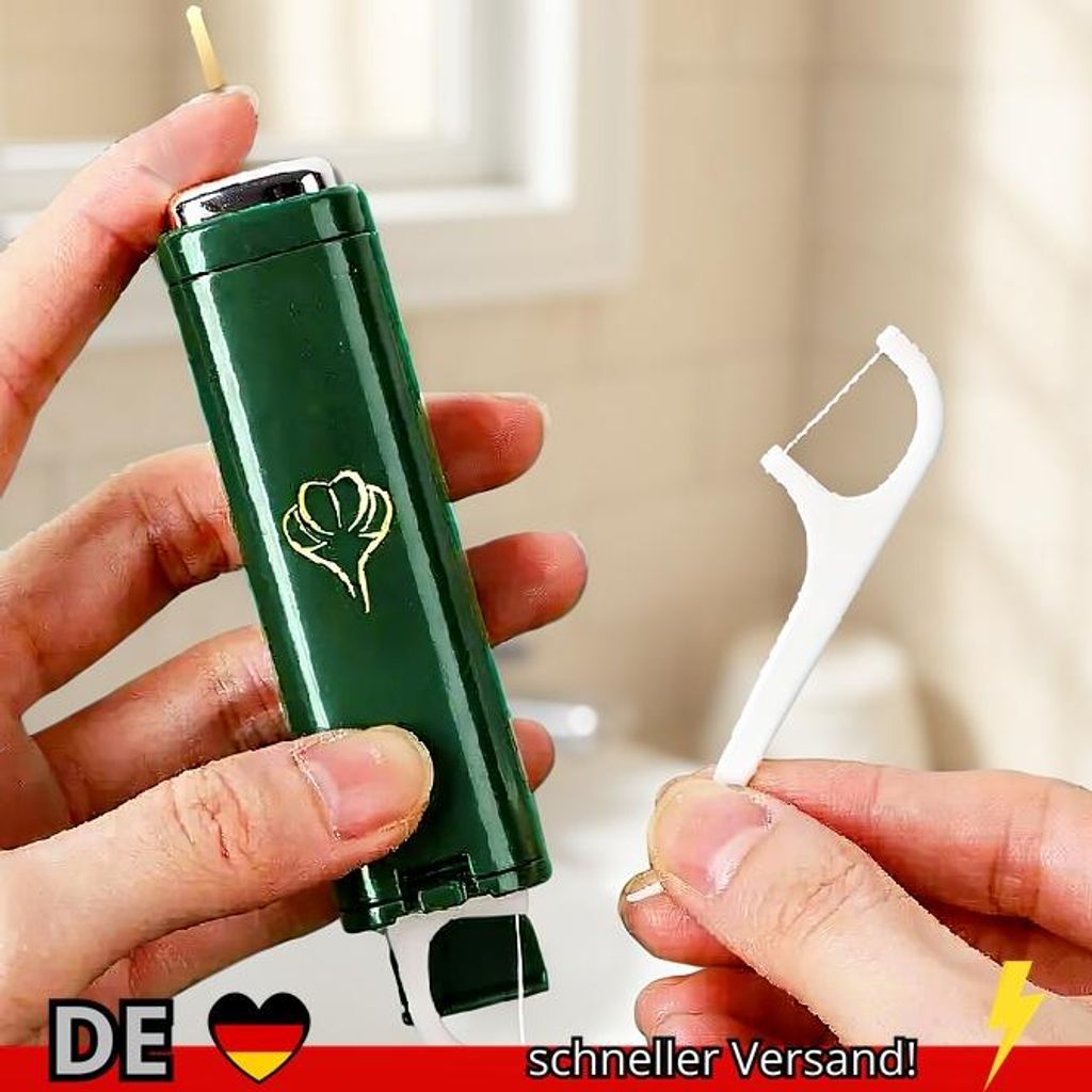 Kleine Zahnseide-Aufbewahrungsbox für den Haushalt Tragbar Automatische