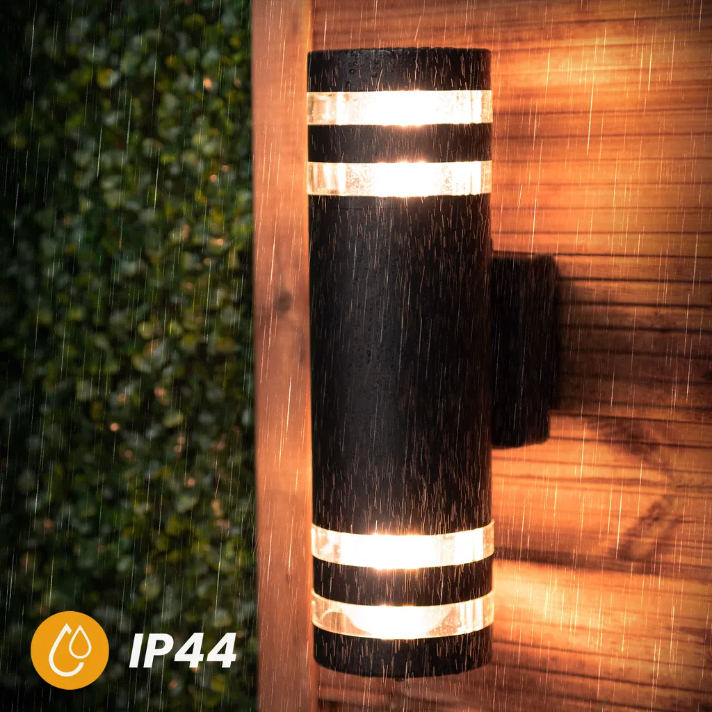 Applique Murale Extérieure E27 Lampe de Jardin Étanche IP54 pour Terrasse - 6