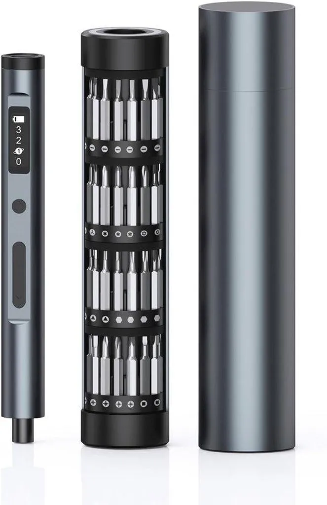Mini perceuse OLED 3 vitesses et 62 embouts pour gravure de précision