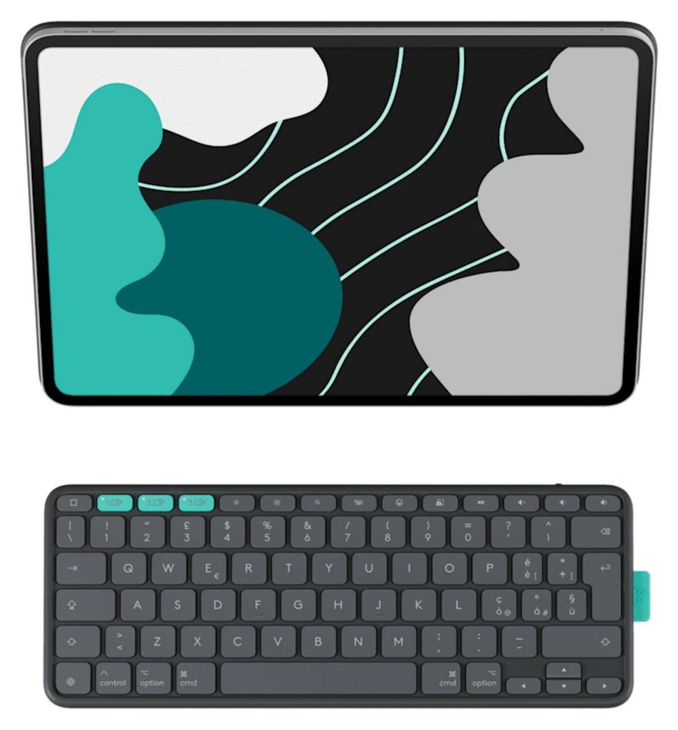 Logitech Flip Folio, teclado QWERTZ, idioma alemán, 1,9 cm Imagen del producto 