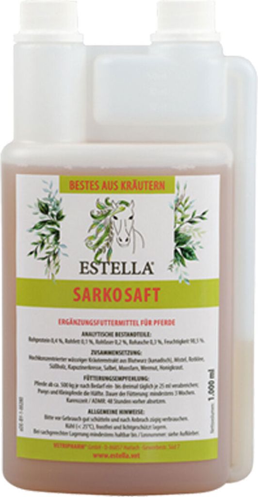 Estella Sarkosaft Ergänzungsfuttermittel für Pferde, 1 l, Produktbild 