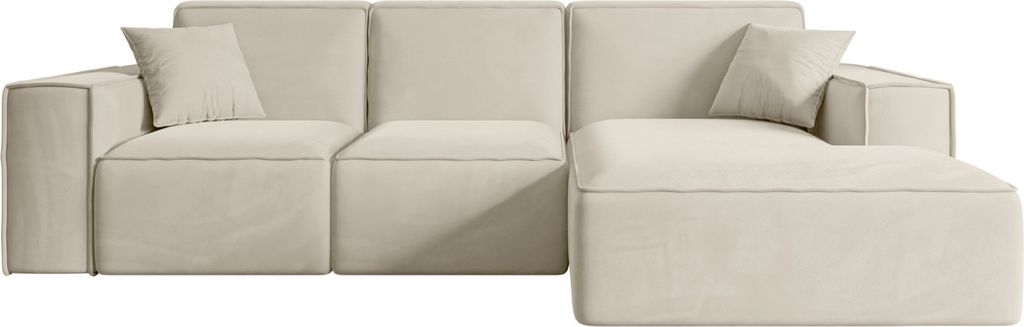 ALTDECOR Ecksofa in L-Form SERRA-L - 266x169x80 cm Beige - Produktbild 
