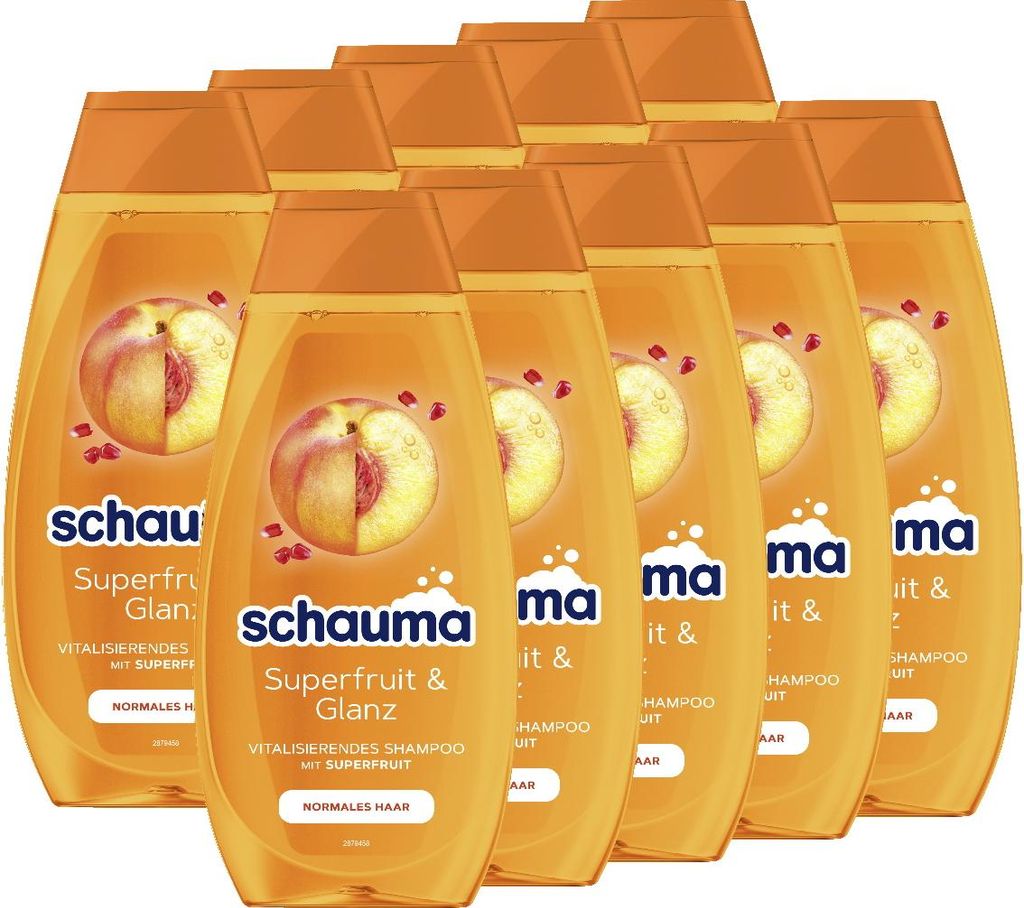 SCHAUMA Shampoo Superfruit & Glanz, 10x 400ml