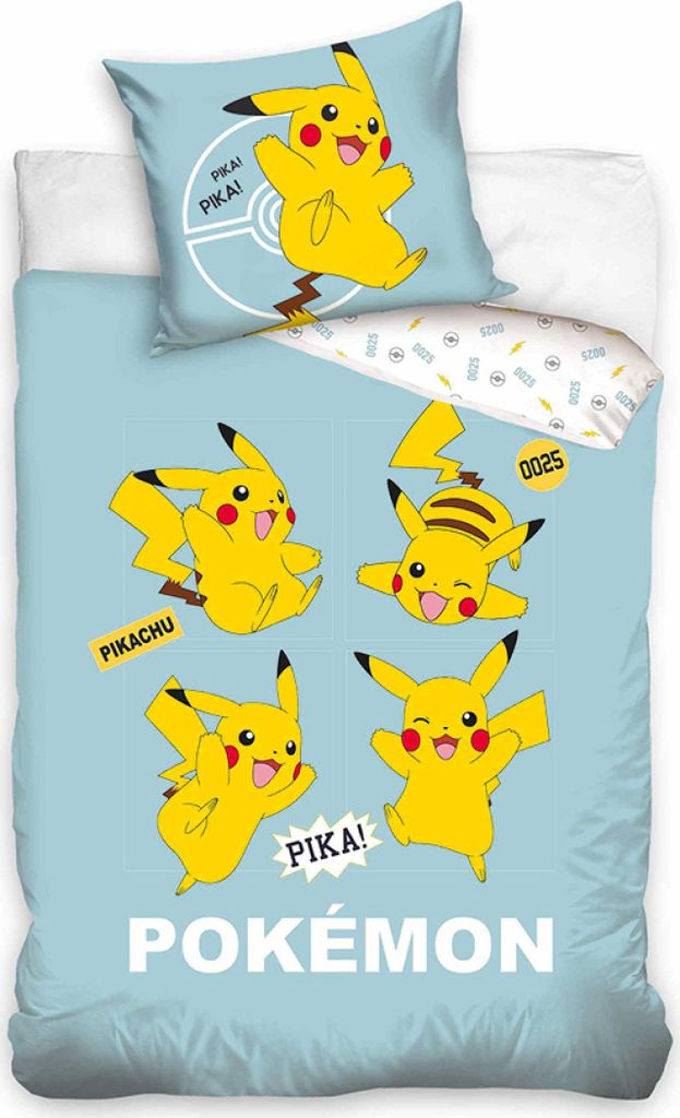 Kinderbettwäsche Pokémon Pika Pikachu