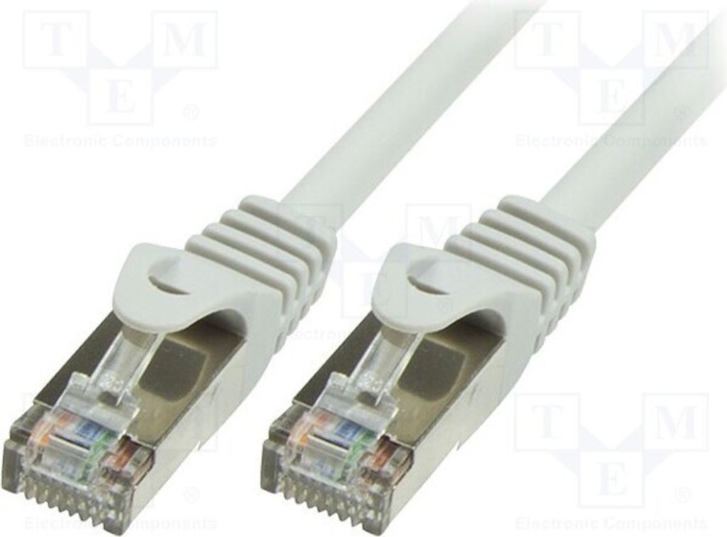 1x PVC 7,5m 2 CP1082D RJ45-Kabel 5e grau