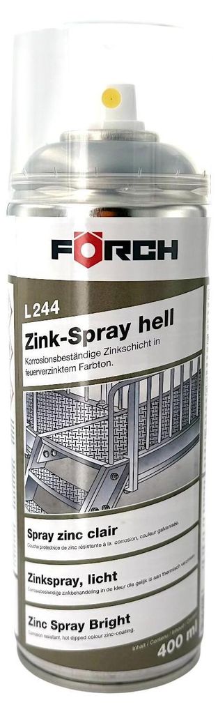 FÖRCH Zink Zinkspray Hell L244 Rost Korrosionsschutz Produktbild 