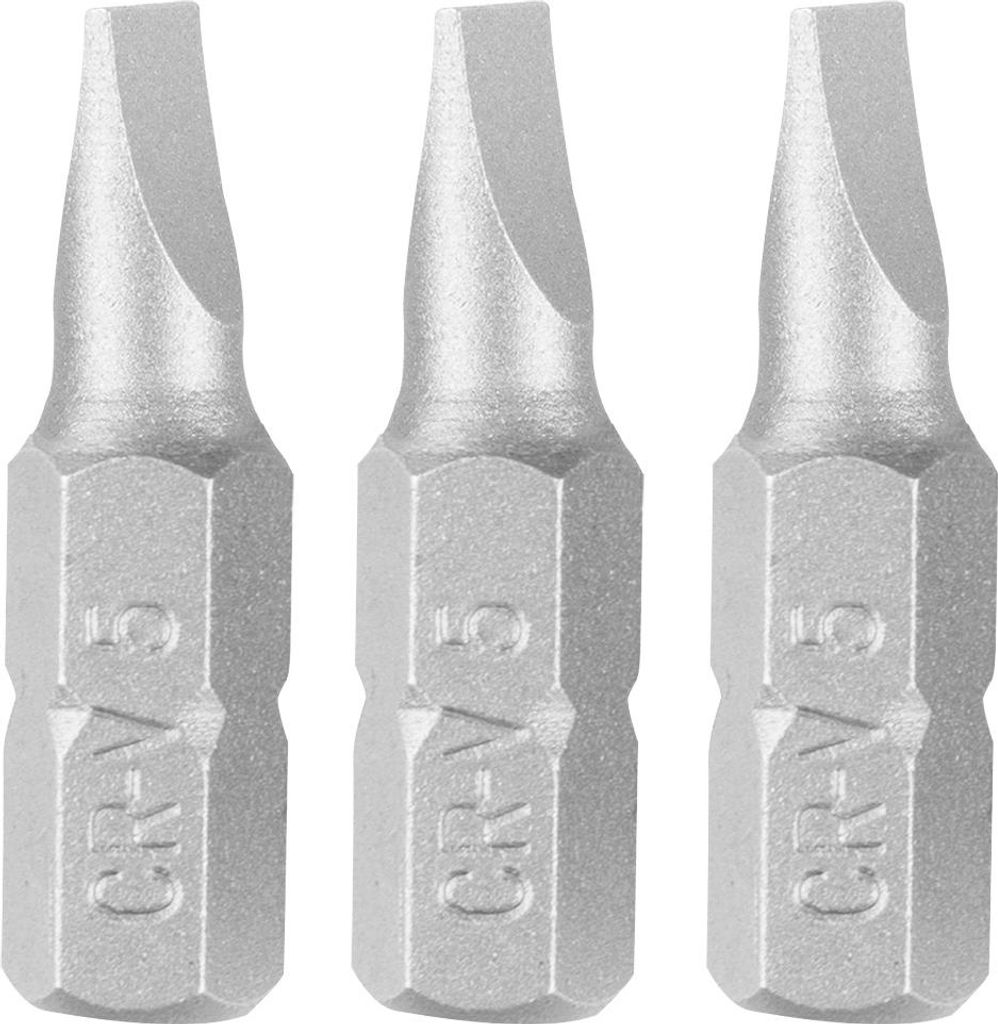 Bits SL5 x 0,8 x 25 mm, 3 Stück