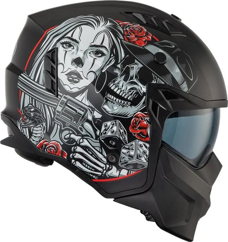 Casque modulable de moto Premier 25 Subverter pliable taille M - 5