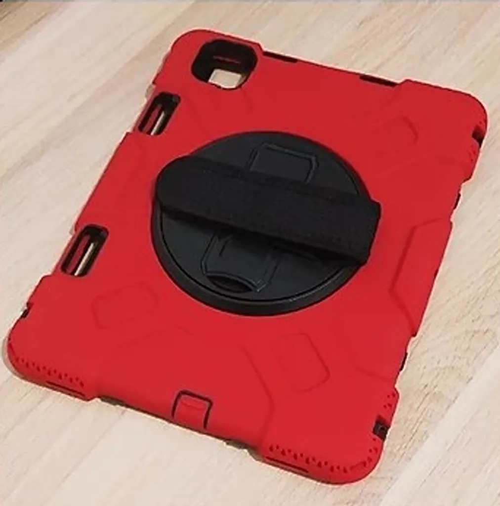 Custodia Rossa iPad Air 5/4 10.9" Antiurto per Studenti con Porta Penna - 2