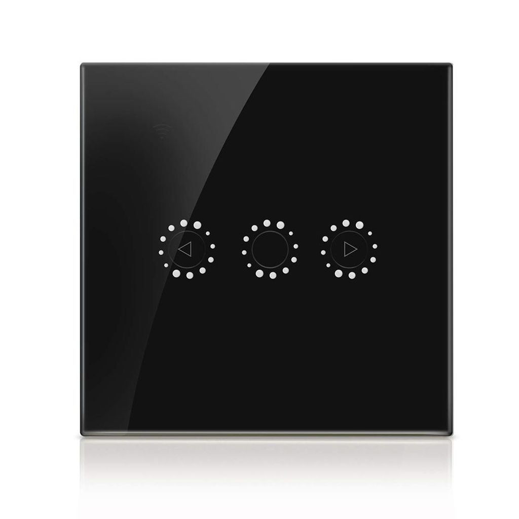 Intelligenter Lichtschalter mit Dimmer, 3-Wege-Wandbeleuchtung, WLAN-fähig, LED-Licht, Touch-Schalter, Sprachsteuerung per Smartphone-App