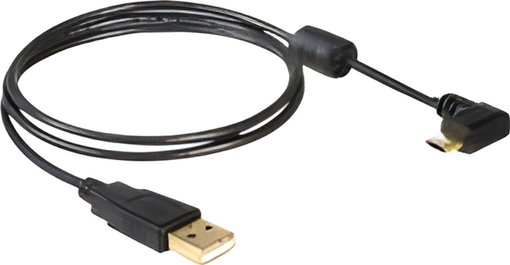 Delock - USB-Kabel - USB (M) zu Micro-USB Typ B (M) - 1 m - 90° Stecker