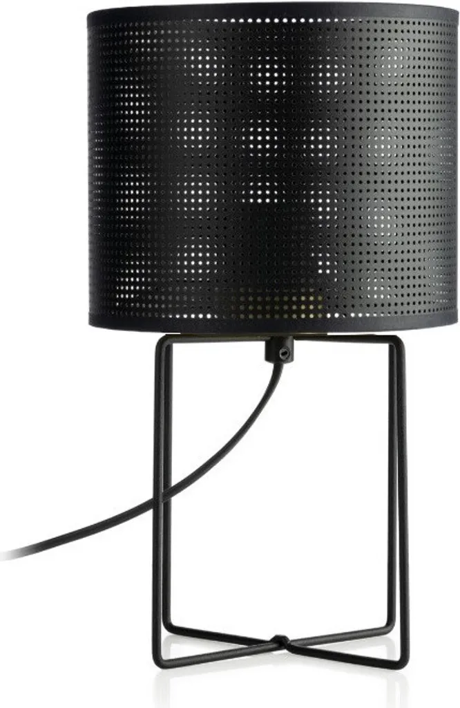 Lampe de table Loft maille noire : fini les éclairages fades et ternes