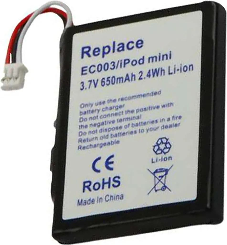 Batteria Avizar 650mAh per iPod Mini 1G/2G: Ridona Vita al Tuo Classico