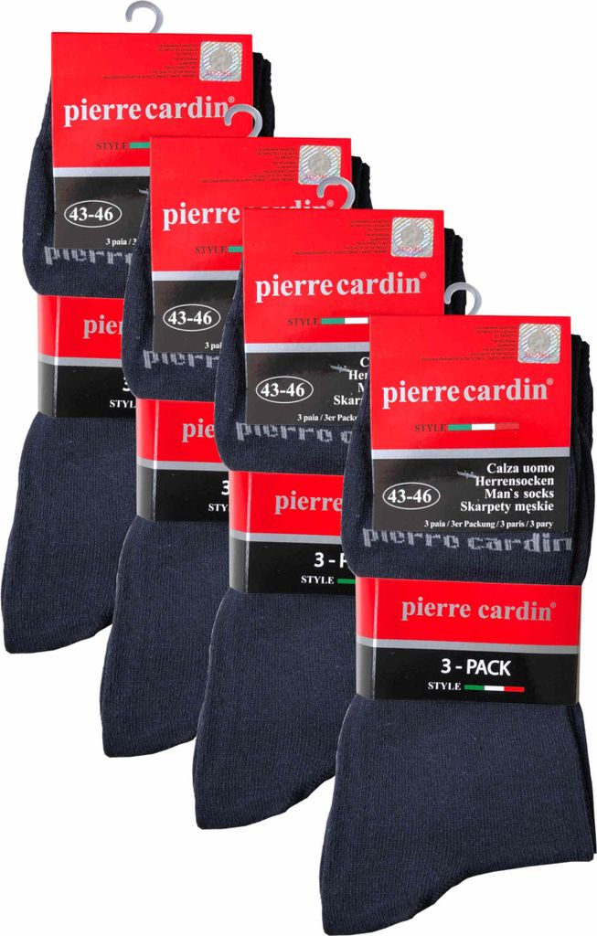 Pierre Cardin Herren Business Socken Strümpfe Dunkelblau Produktbild 