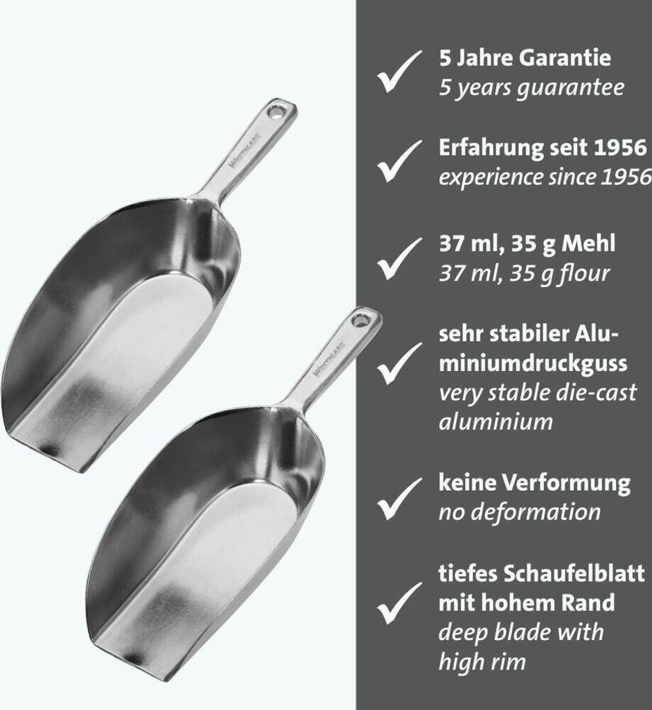 Westmark 2 Haushaltsschaufeln Hygia, 37 ml, 910122E3 Produktbild 