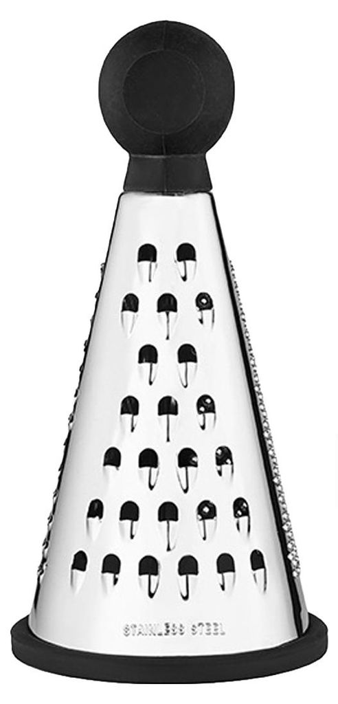 Kegelreibe aus Edelstahl mit 3-in-1-Klingen, multifunktionaler Käse- und Knoblauchreiber, spülmaschinenfest, unverzichtbares Küchenutensil für ...