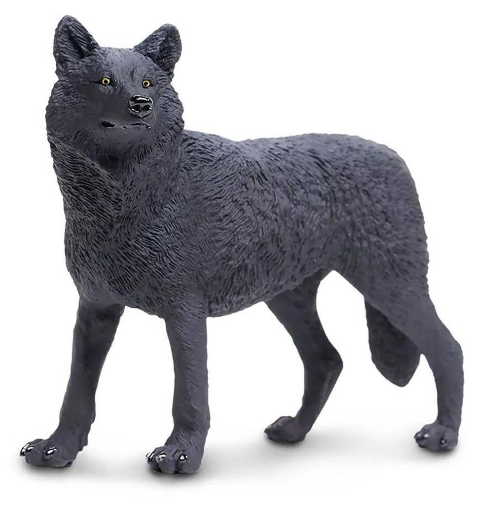 Safari Ltd 112989 Czarny wilk 12 cm Seria Dzikie Zwierzęta Zdjęcie produktu 