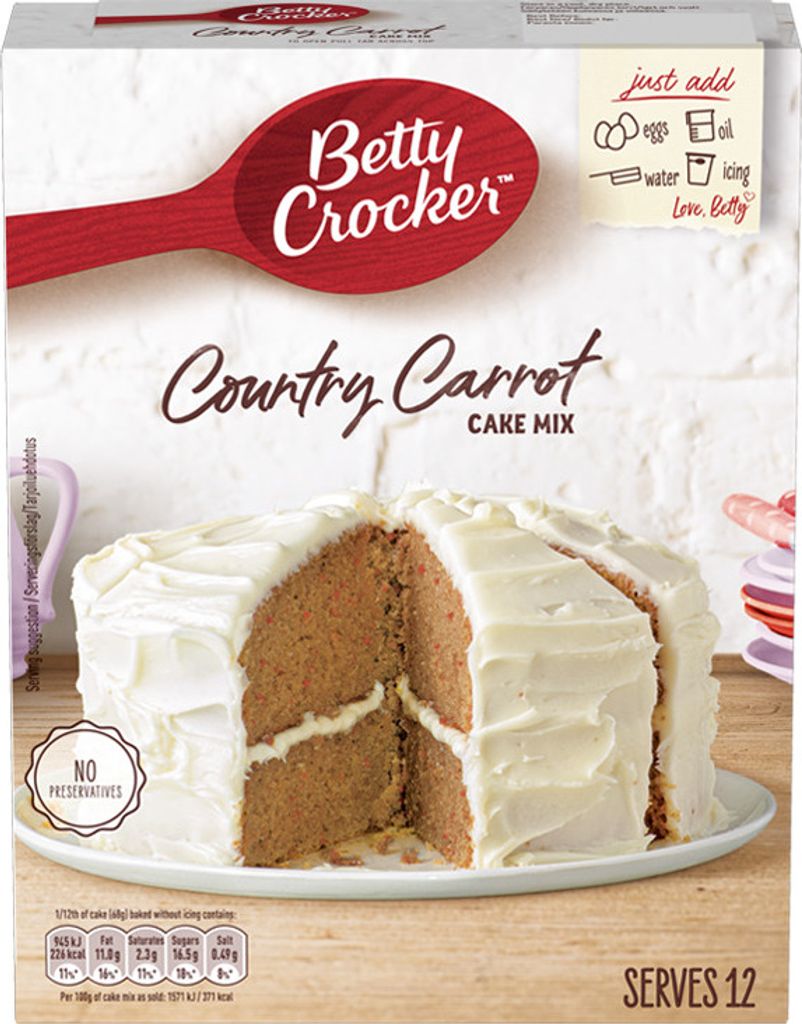 Betty Crocker Country Carrot Cake Mix 425g