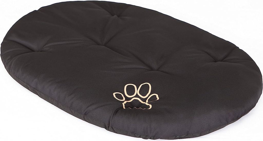 Hundekissen Hundekorb Kissen Hundepolster Hundehütte Polsterbetten große Hunde R8 - 83 x 60 cm Schwarz
