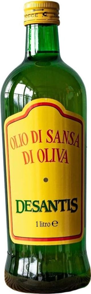 A bottle of olive oil against a white background.