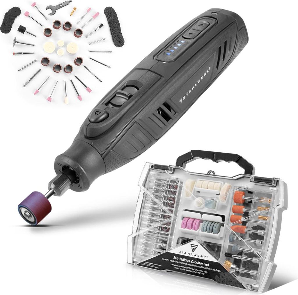 STAHLWERK Levigatrice multiuso a batteria AMF 80 ST con set Immagine del prodotto 