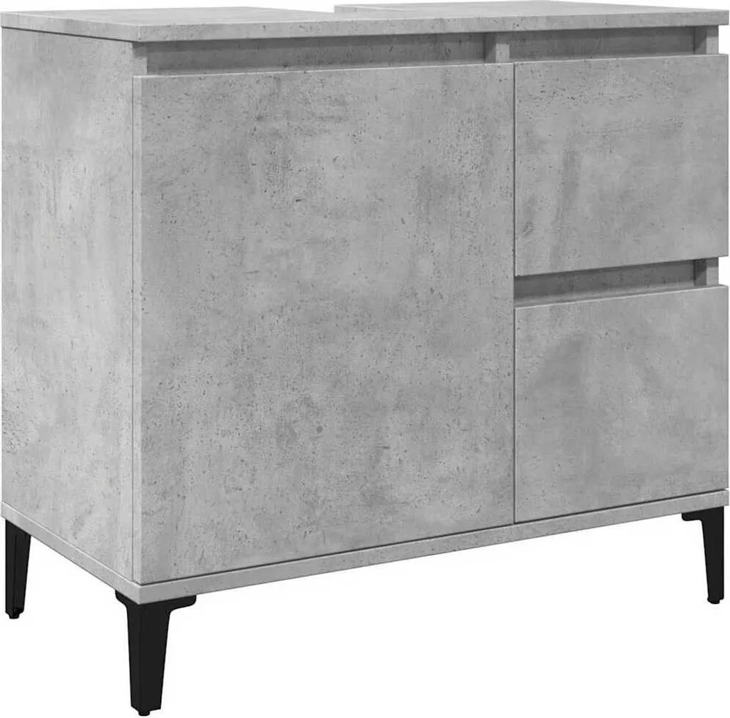 Mobiletto Industrial vidaXL Grigio Cemento 65x33x60 | Urban Wood