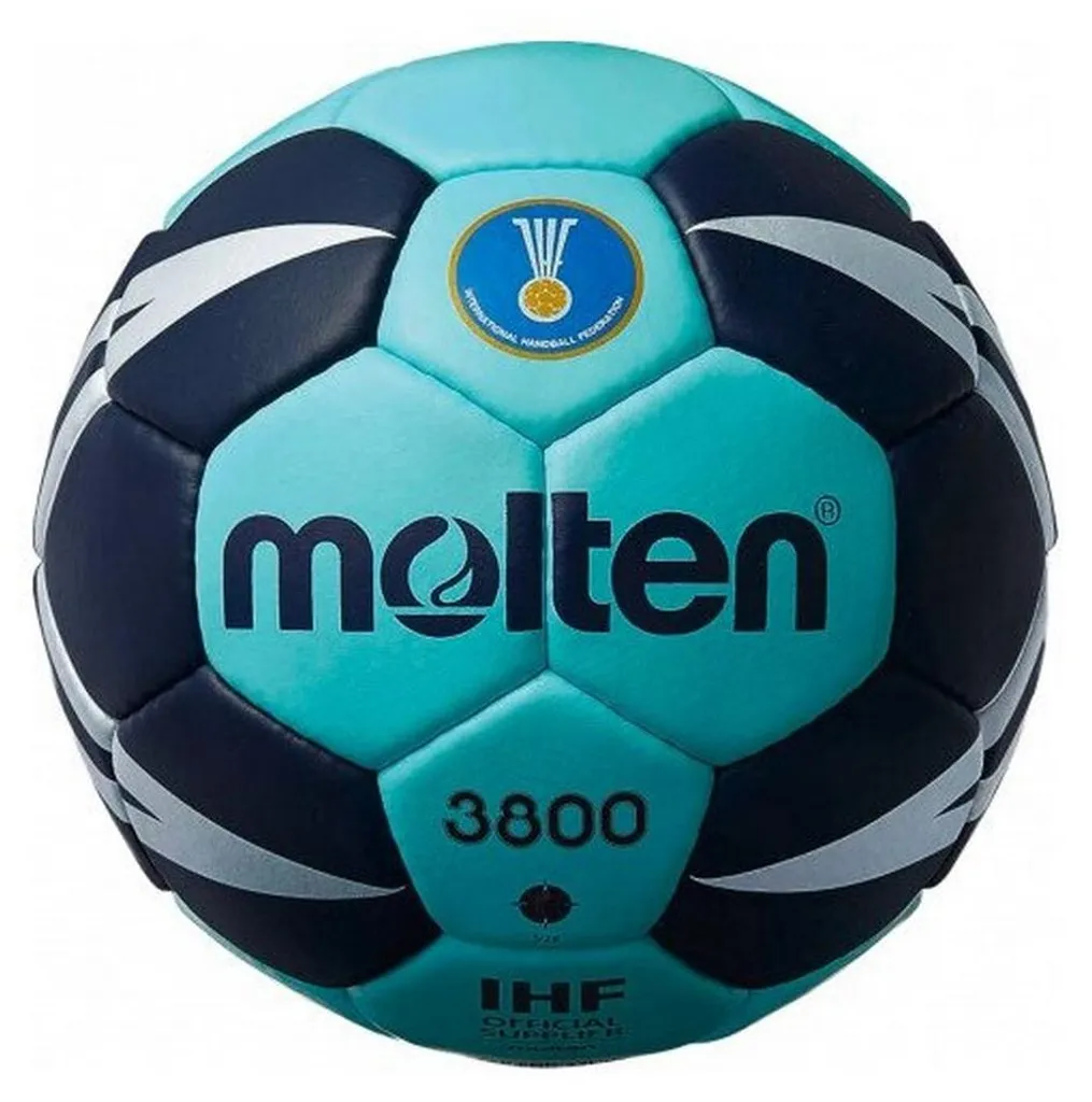 Ballon de Handball Molten 3800 Bleu - Adhérence Maximale sans Résine